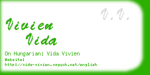 vivien vida business card
